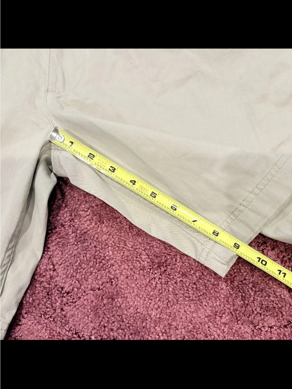 St. John's Bay Khaki Flat-Front Cotton Shorts